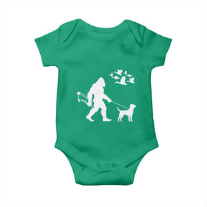 Funny Bow Hunter Baby Onesie Bigfoot Walking Labrador Hunting Dog Gift TS12 Irish Green Print Your Wear