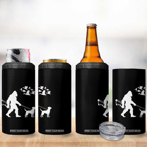 Funny Bow Hunter 4 in 1 Can Cooler Tumbler Bigfoot Walking Labrador Hunting Dog Gift TS12 Print Your Wear
