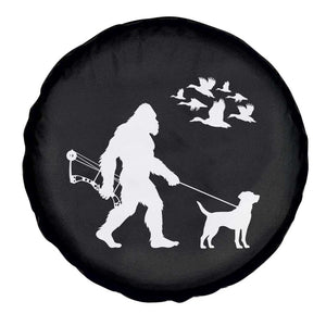 Funny Bow Hunter Spare Tire Cover Bigfoot Walking Labrador Hunting Dog Gift TS12 Print Your Wear