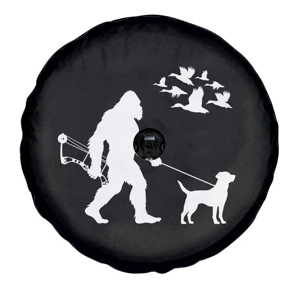 Funny Bow Hunter Spare Tire Cover Bigfoot Walking Labrador Hunting Dog Gift TS12 Print Your Wear