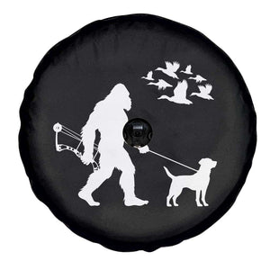 Funny Bow Hunter Spare Tire Cover Bigfoot Walking Labrador Hunting Dog Gift TS12 Print Your Wear