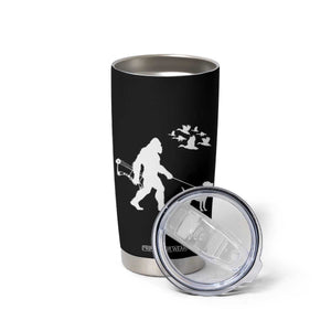 Funny Bow Hunter Tumbler Cup Bigfoot Walking Labrador Hunting Dog Gift TS12 Print Your Wear