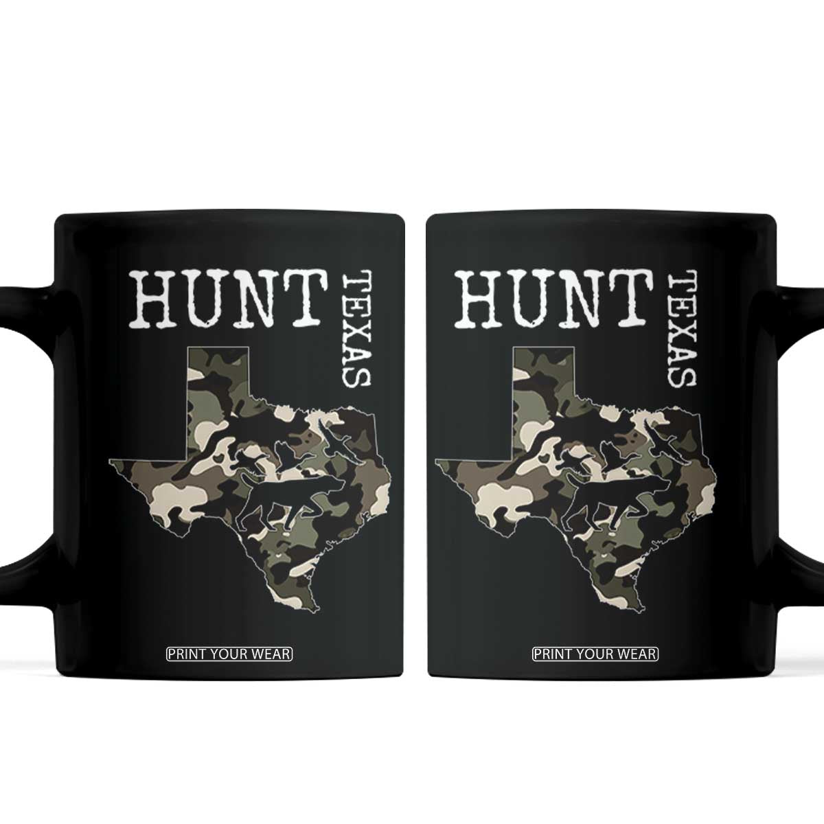 Texas Hunter Gift Coffee Mug Labrador Retriever Duck Hunting Dog TS12 Black Print Your Wear