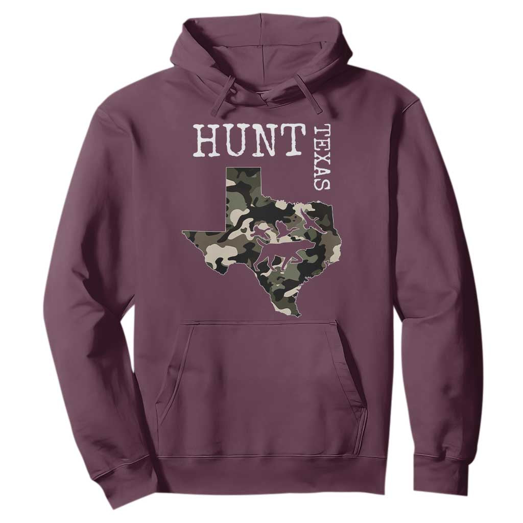 Texas Hunter Gift Hoodie Labrador Retriever Duck Hunting Dog TS12 Maroon Print Your Wear