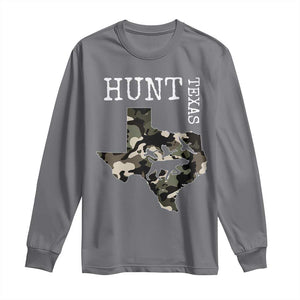 Texas Hunter Gift Long Sleeve Shirt Labrador Retriever Duck Hunting Dog TS12 Charcoal Print Your Wear