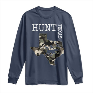 Texas Hunter Gift Long Sleeve Shirt Labrador Retriever Duck Hunting Dog TS12 Navy Print Your Wear