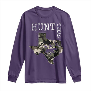 Texas Hunter Gift Long Sleeve Shirt Labrador Retriever Duck Hunting Dog TS12 Purple Print Your Wear