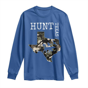 Texas Hunter Gift Long Sleeve Shirt Labrador Retriever Duck Hunting Dog TS12 Royal Blue Print Your Wear