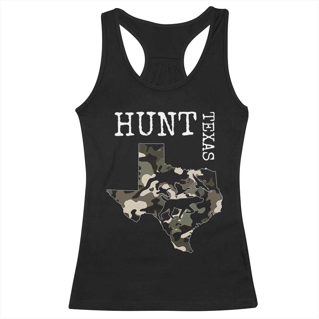 Texas Hunter Gift Racerback Tank Top Labrador Retriever Duck Hunting Dog TS12 Black Print Your Wear