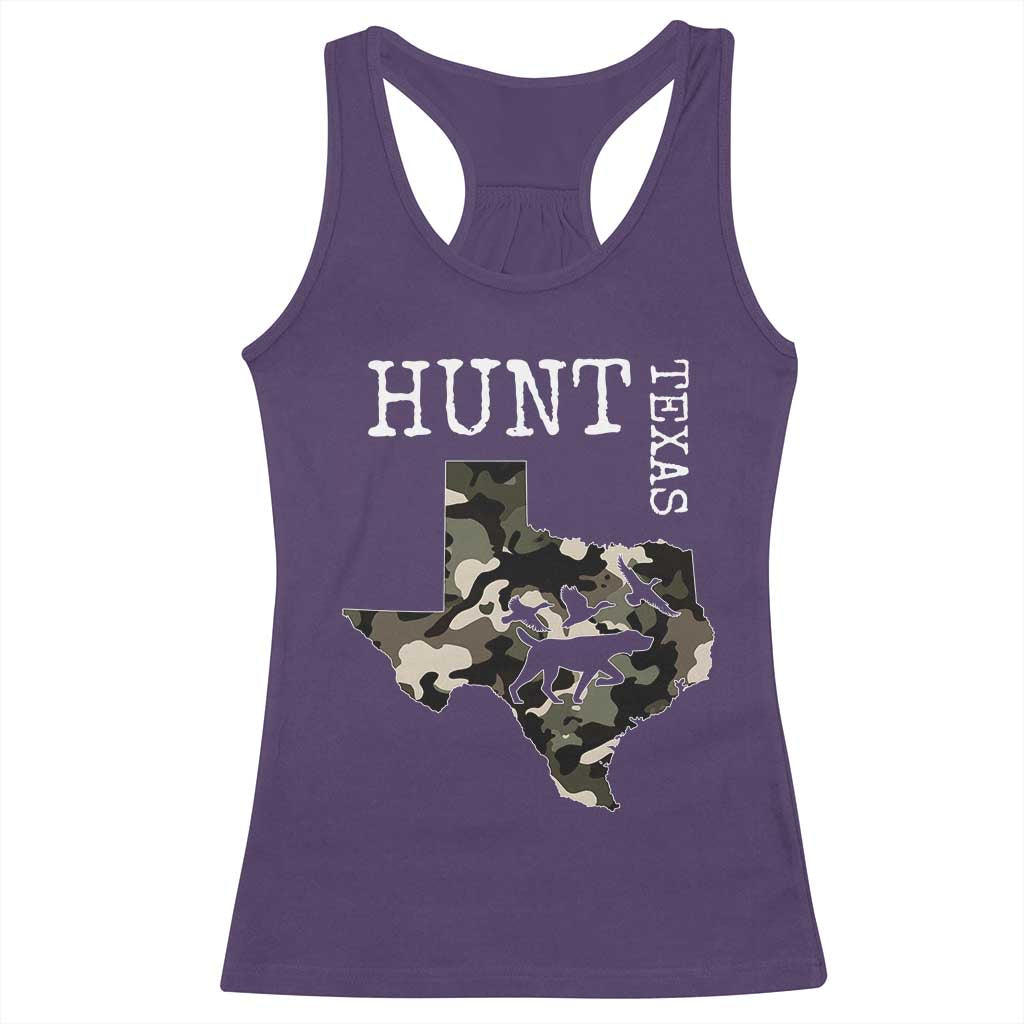 Texas Hunter Gift Racerback Tank Top Labrador Retriever Duck Hunting Dog TS12 Purple Print Your Wear