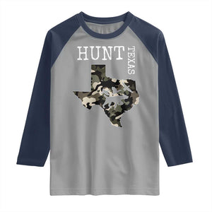 Texas Hunter Gift Raglan Shirt Labrador Retriever Duck Hunting Dog TS12 Sport Gray Navy Print Your Wear