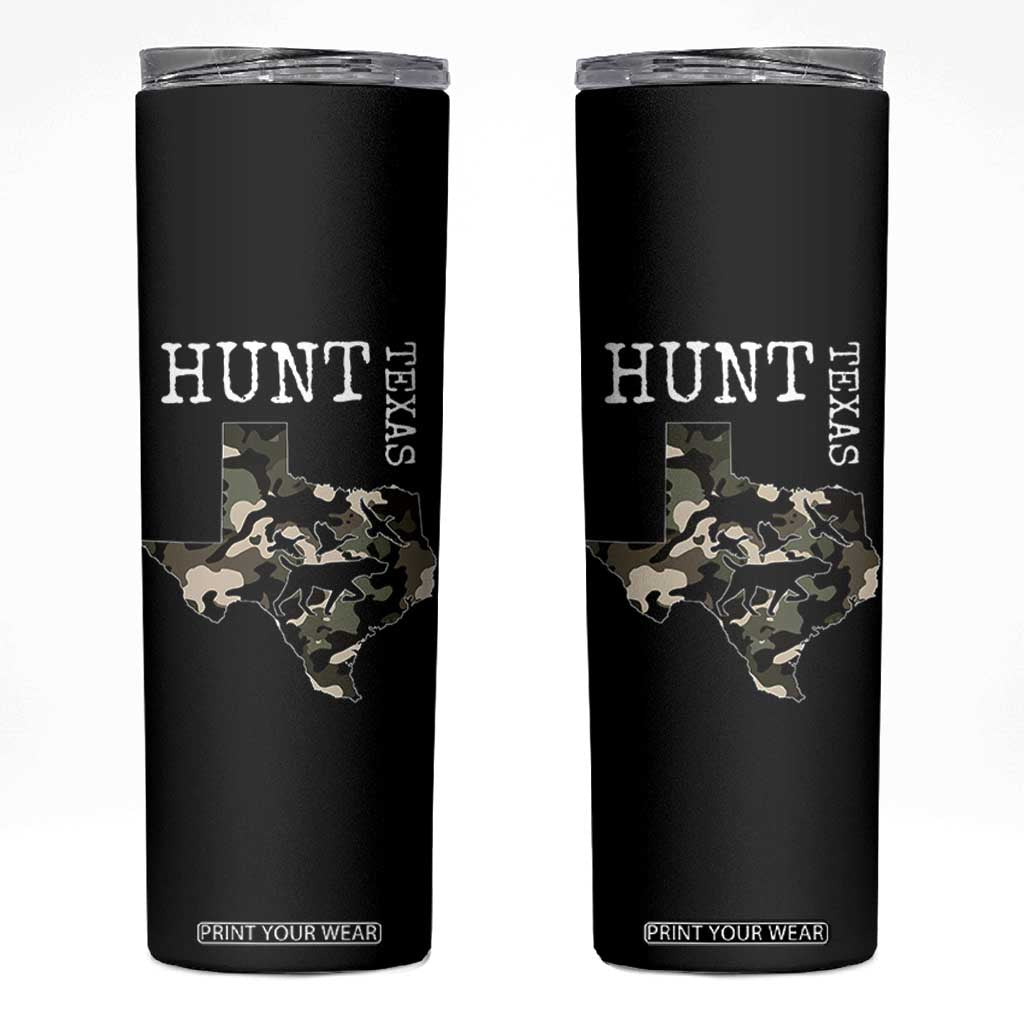 Texas Hunter Gift Skinny Tumbler Labrador Retriever Duck Hunting Dog TS12 Black Print Your Wear