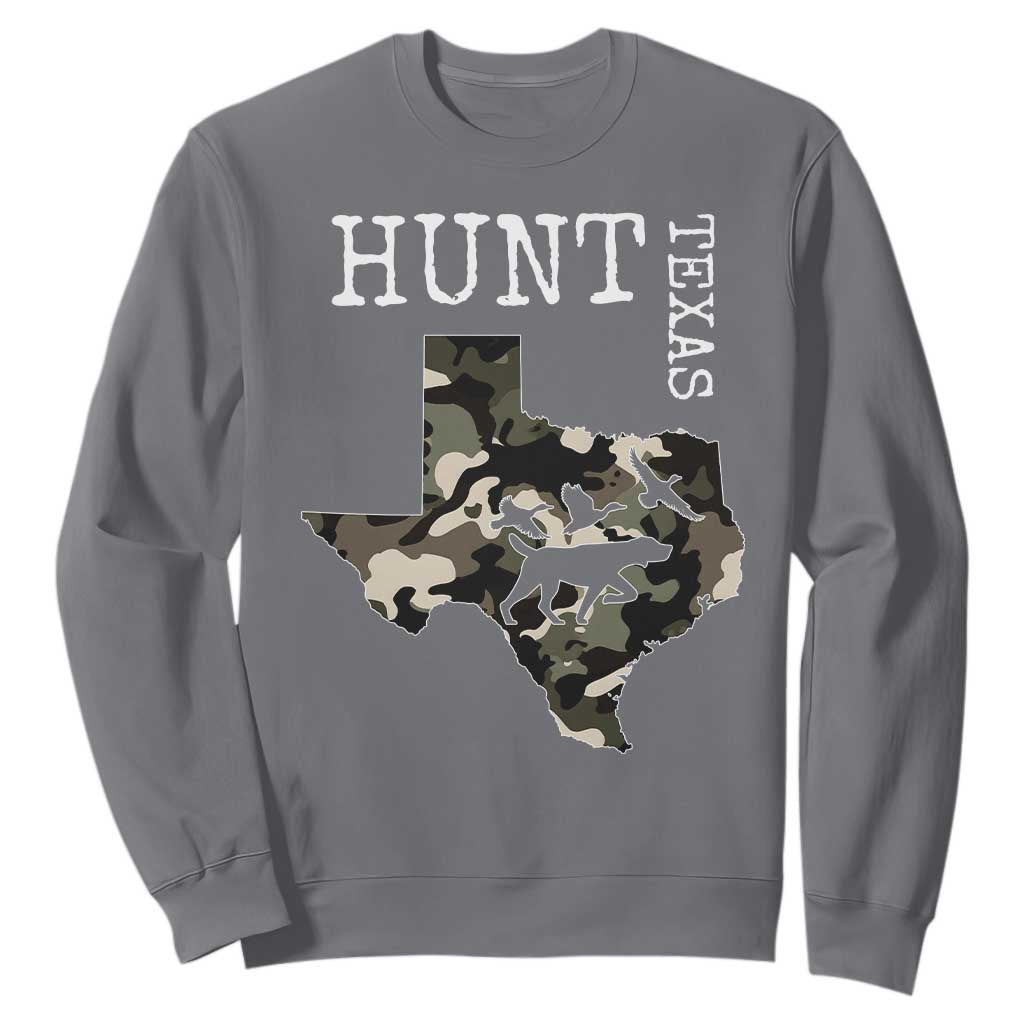 Texas Hunter Gift Sweatshirt Labrador Retriever Duck Hunting Dog TS12 Charcoal Print Your Wear