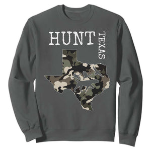 Texas Hunter Gift Sweatshirt Labrador Retriever Duck Hunting Dog TS12 Dark Heather Print Your Wear