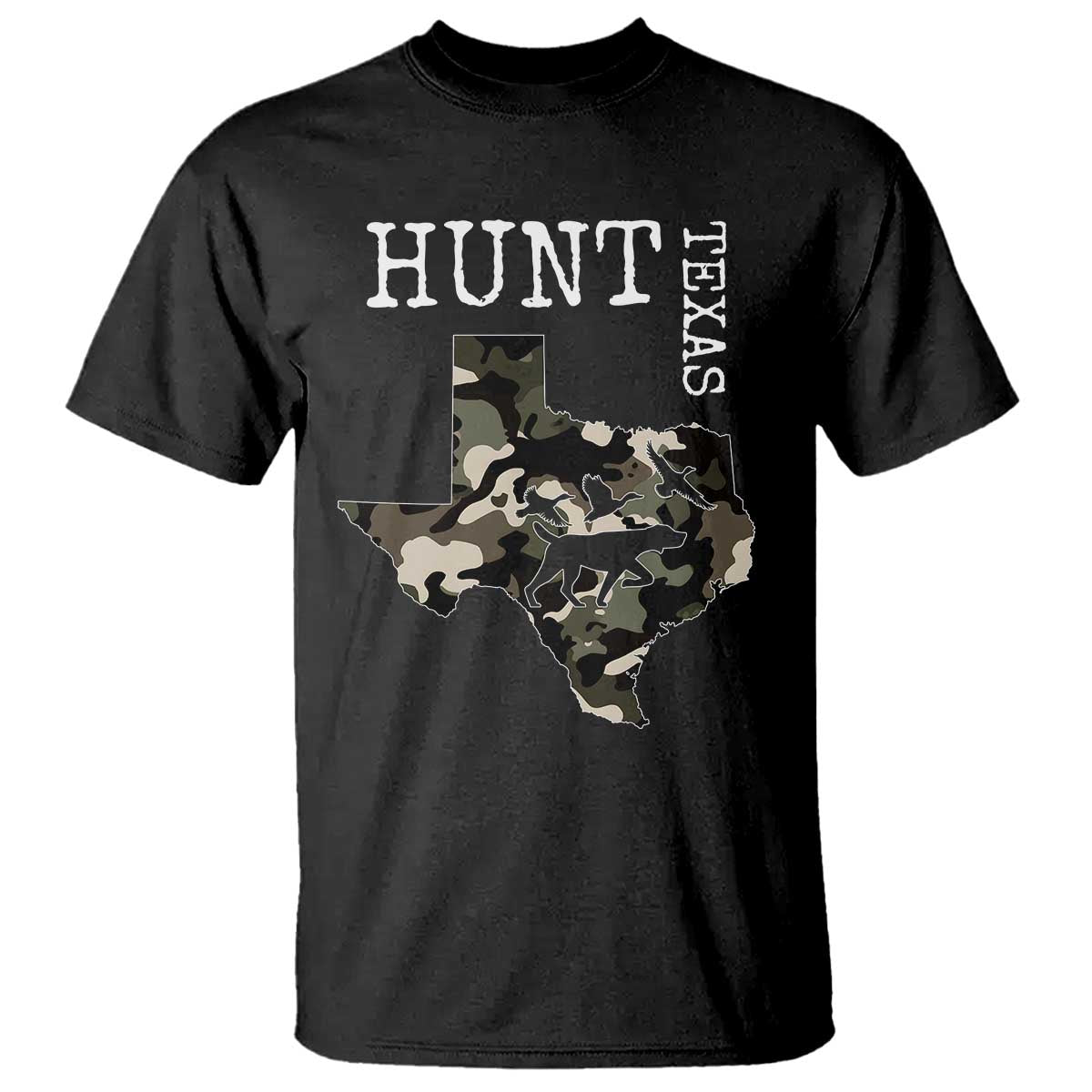 Texas Hunter Gift T Shirt Labrador Retriever Duck Hunting Dog TS12 Black Print Your Wear