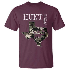 Texas Hunter Gift T Shirt Labrador Retriever Duck Hunting Dog TS12 Maroon Print Your Wear