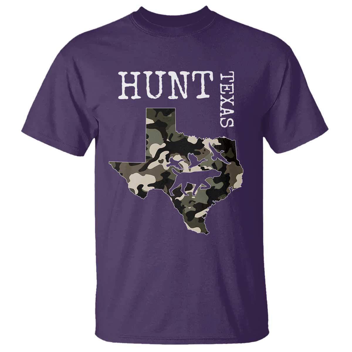 Texas Hunter Gift T Shirt Labrador Retriever Duck Hunting Dog TS12 Purple Print Your Wear