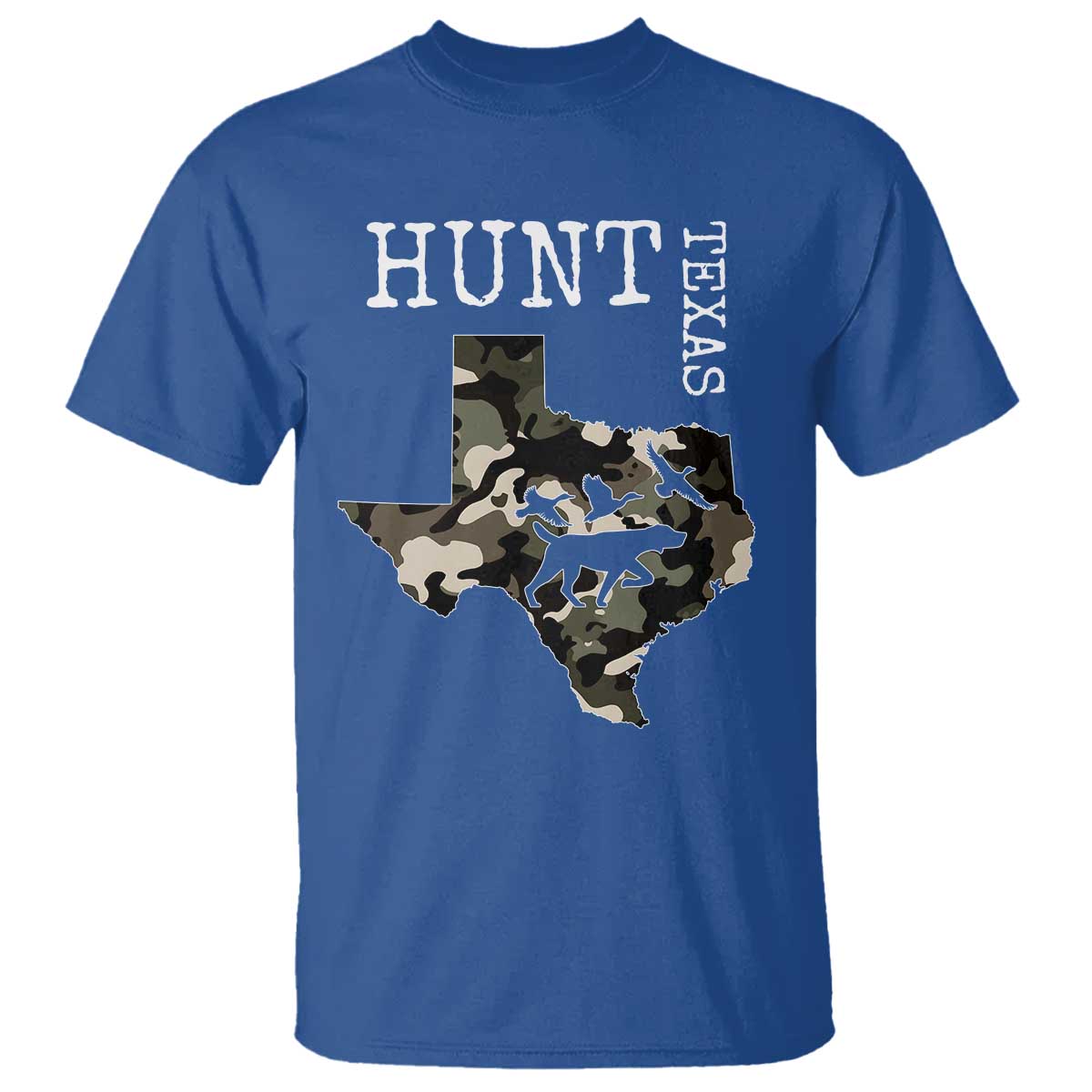 Texas Hunter Gift T Shirt Labrador Retriever Duck Hunting Dog TS12 Royal Blue Print Your Wear