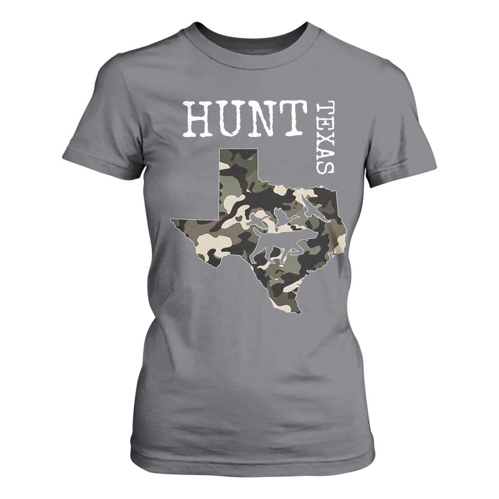 Texas Hunter Gift T Shirt For Women Labrador Retriever Duck Hunting Dog TS12 Charcoal Print Your Wear