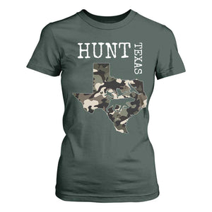 Texas Hunter Gift T Shirt For Women Labrador Retriever Duck Hunting Dog TS12 Dark Forest Green Print Your Wear
