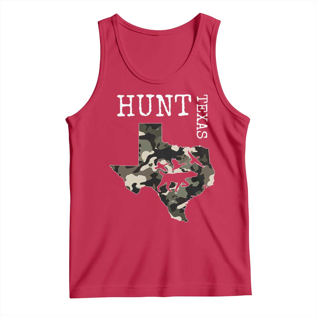 Texas Hunter Gift Tank Top Labrador Retriever Duck Hunting Dog TS12 Red Print Your Wear