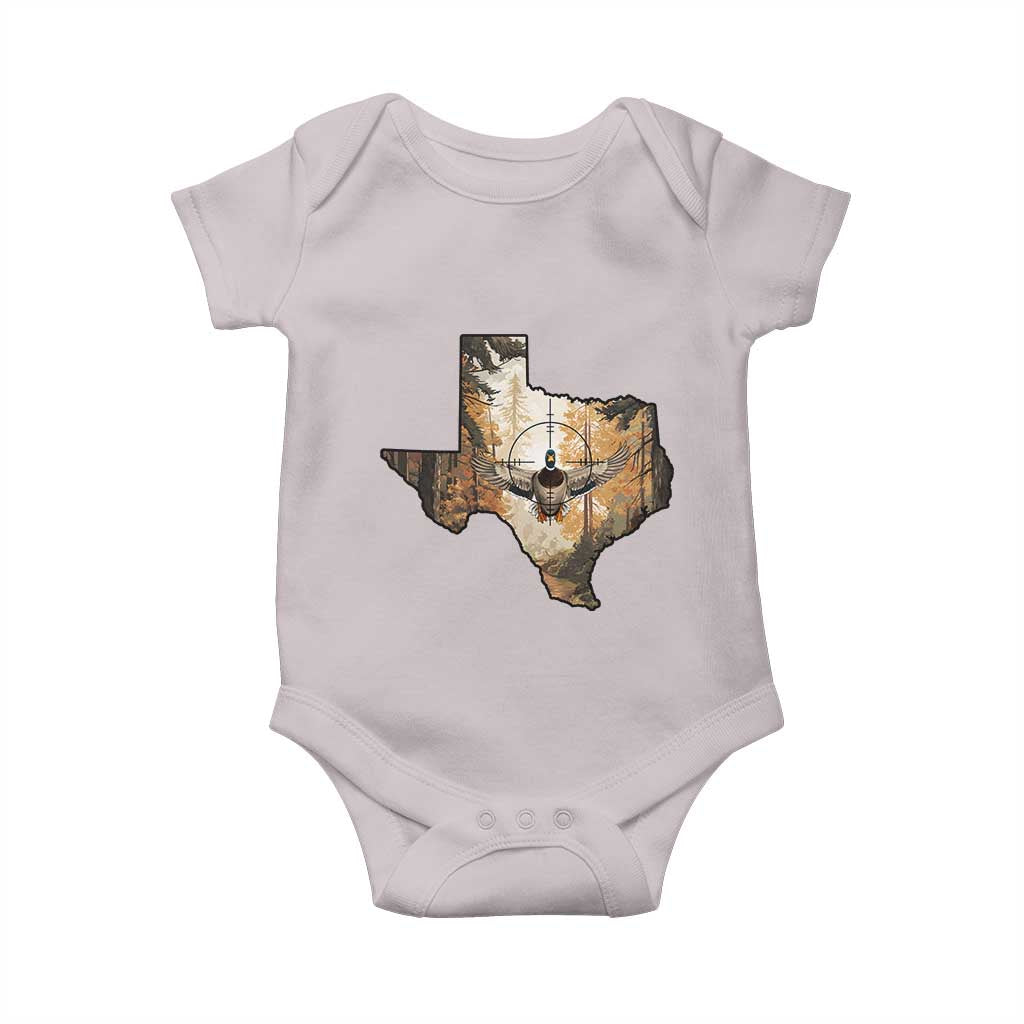 Funny Texas Duck Hunting Season Baby Onesie Hunter Gift TS12 Ice Gray Print Your Wear