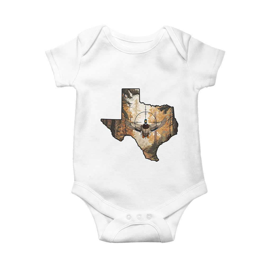 Funny Texas Duck Hunting Season Baby Onesie Hunter Gift TS12 White Print Your Wear