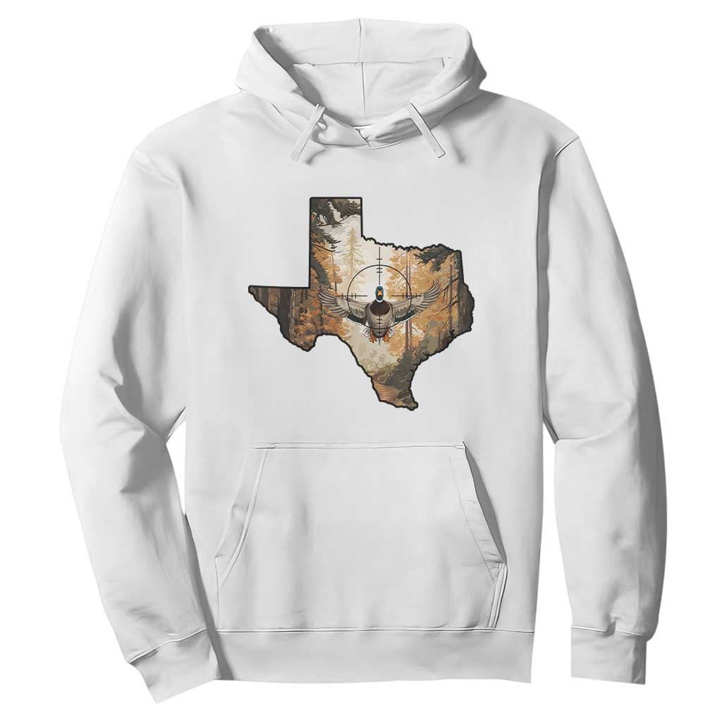 Funny Texas Duck Hunting Season Hoodie Hunter Gift TS12 White Print Your Wear