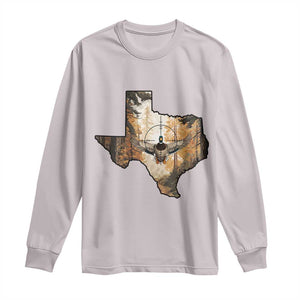 Funny Texas Duck Hunting Season Long Sleeve Shirt Hunter Gift TS12 Ice Gray Print Your Wear