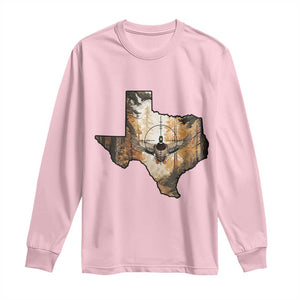 Funny Texas Duck Hunting Season Long Sleeve Shirt Hunter Gift TS12 Light Pink Print Your Wear