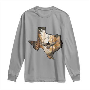 Funny Texas Duck Hunting Season Long Sleeve Shirt Hunter Gift TS12 Sport Gray Print Your Wear