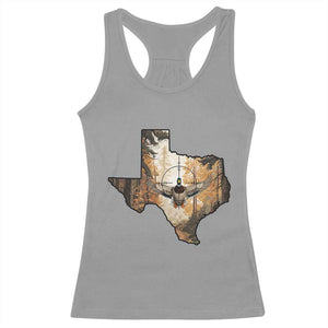 Funny Texas Duck Hunting Season Racerback Tank Top Hunter Gift TS12 Sport Gray Print Your Wear