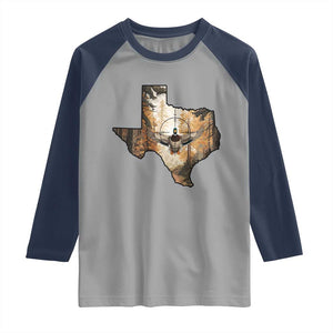Funny Texas Duck Hunting Season Raglan Shirt Hunter Gift TS12 Sport Gray Navy Print Your Wear