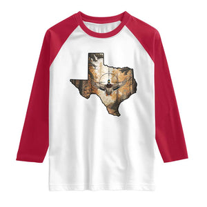 Funny Texas Duck Hunting Season Raglan Shirt Hunter Gift TS12 White Red Print Your Wear