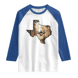 Funny Texas Duck Hunting Season Raglan Shirt Hunter Gift TS12 White Royal Print Your Wear