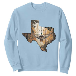 Funny Texas Duck Hunting Season Sweatshirt Hunter Gift TS12 Light Blue Print Your Wear