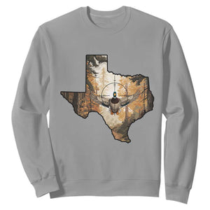Funny Texas Duck Hunting Season Sweatshirt Hunter Gift TS12 Sport Gray Print Your Wear