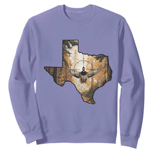 Funny Texas Duck Hunting Season Sweatshirt Hunter Gift TS12 Violet Print Your Wear