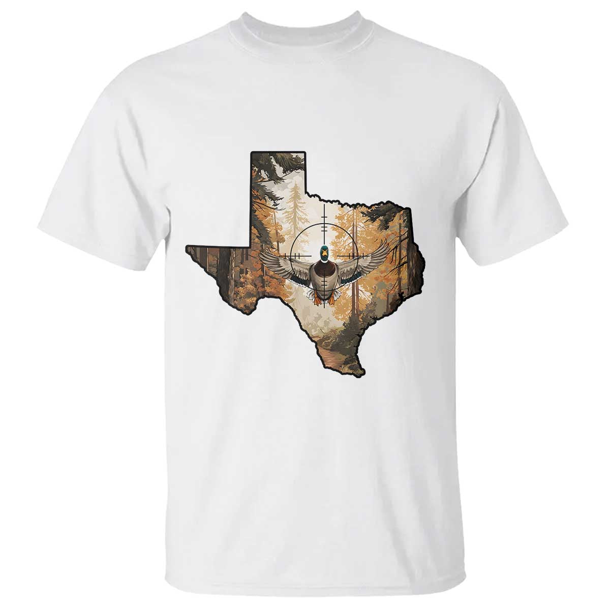 Funny Texas Duck Hunting Season T Shirt Hunter Gift TS12 White Print Your Wear
