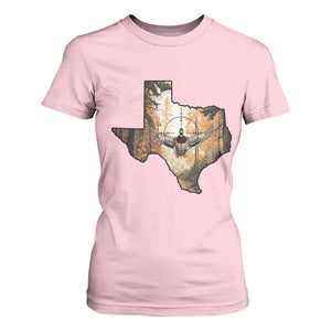 Funny Texas Duck Hunting Season T Shirt For Women Hunter Gift TS12 Light Pink Print Your Wear