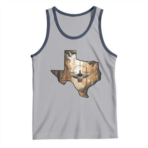 Funny Texas Duck Hunting Season Tank Top Hunter Gift TS12 Athletic Heather Navy Print Your Wear