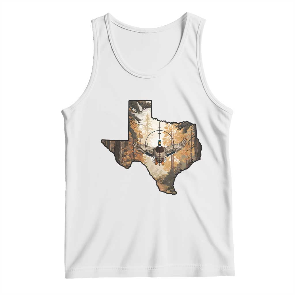 Funny Texas Duck Hunting Season Tank Top Hunter Gift TS12 White Print Your Wear