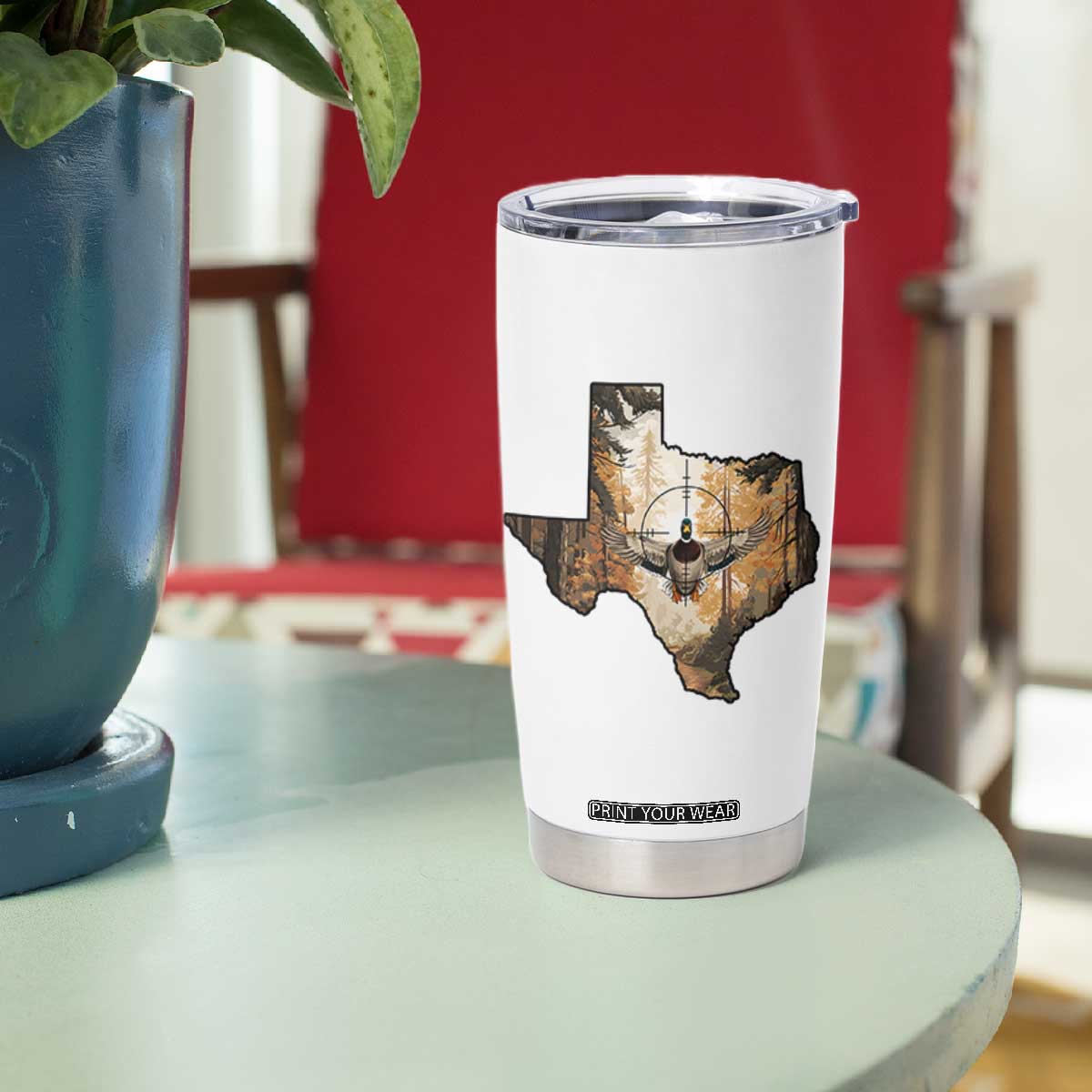 Funny Texas Duck Hunting Season Tumbler Cup Hunter Gift TS12 Print Your Wear