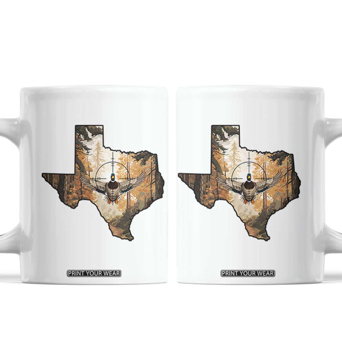 Funny Texas Duck Hunting Season Coffee Mug Hunter Gift TS12 White Print Your Wear