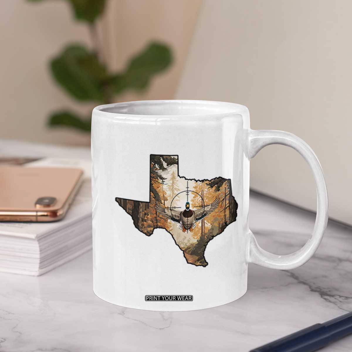 Funny Texas Duck Hunting Season Coffee Mug Hunter Gift TS12 Print Your Wear