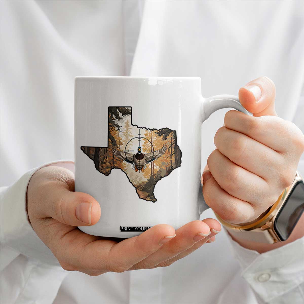 Funny Texas Duck Hunting Season Coffee Mug Hunter Gift TS12 Print Your Wear