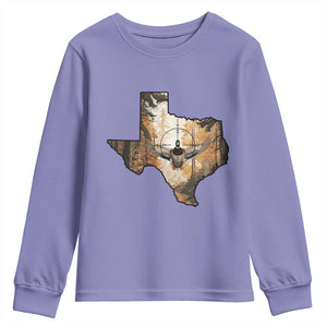 Funny Texas Duck Hunting Season Youth Sweatshirt Hunter Gift TS12 Violet Print Your Wear