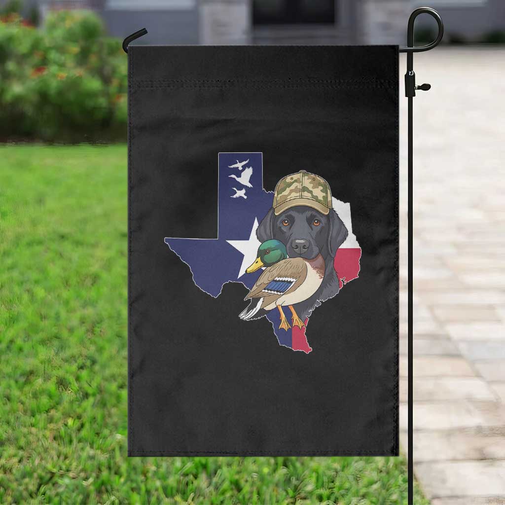 Funny Texas Duck Hunting Season Garden Flag Black Labrador Hunter Gift TS12 Print Your Wear