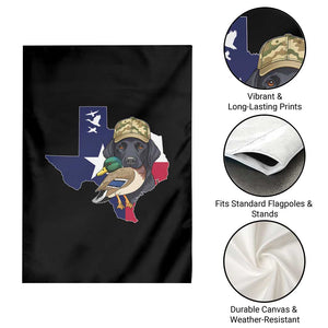Funny Texas Duck Hunting Season Garden Flag Black Labrador Hunter Gift TS12 Print Your Wear