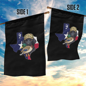Funny Texas Duck Hunting Season Garden Flag Black Labrador Hunter Gift TS12 Print Your Wear